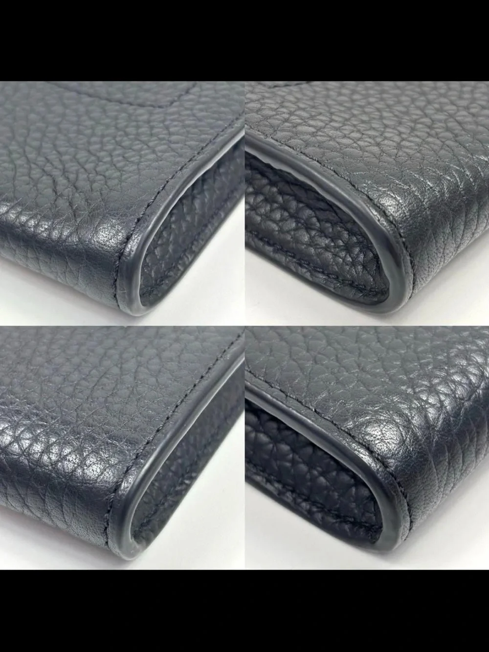 Mulberry Black Pebbled Leather Crossbody Phone Pouch with Silver Lock